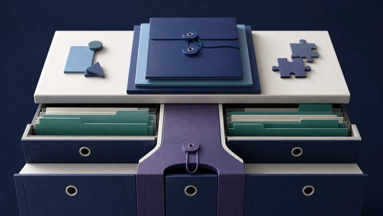 Tactile editorial illustration: A senior CSM handles a more complex account portfolio while creating leverage through coaching, escalation judgement and repeatable playbooks.