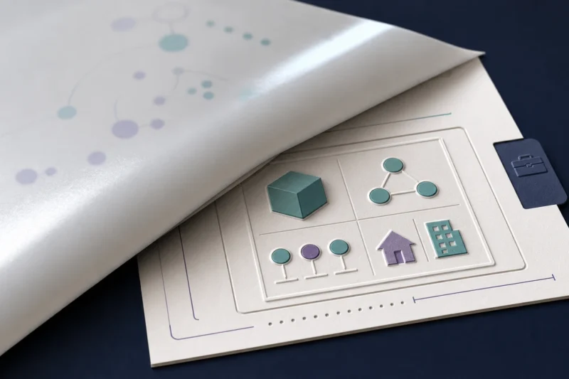 A tactile editorial illustration representing Employer Branding For SaaS Companies: How To Make Open Roles Easier To Trust