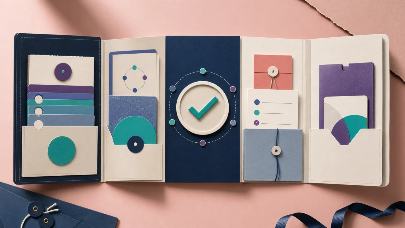 Tactile editorial illustration: An HR coordinator keeps onboarding, records, scheduling and employee support moving through careful handoffs and complete documentation.